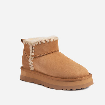 OB802PUGG ESKIMO PLATFORM MINI BOOTS(WATER RESISTANT)