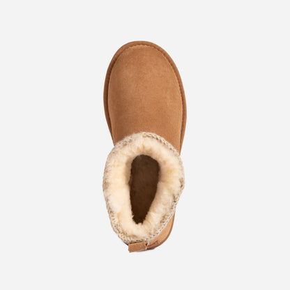 OB802PUGG ESKIMO PLATFORM MINI BOOTS(WATER RESISTANT)