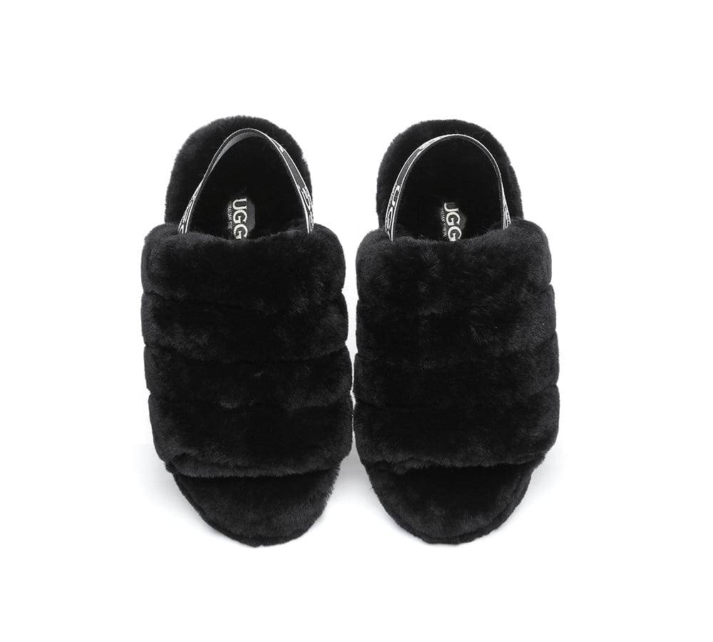 AS UGG Women Fluffy Slides Puffy