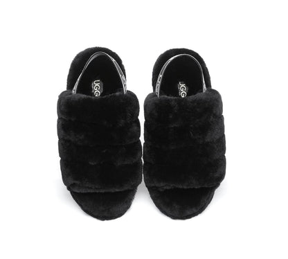 AS UGG Women Fluffy Slides Puffy