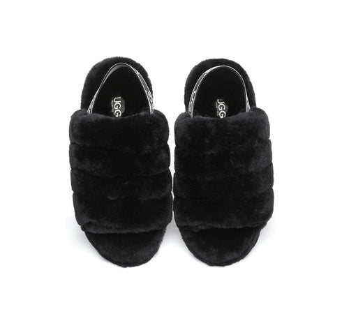 AS UGG Women Fluffy Slides Puffy