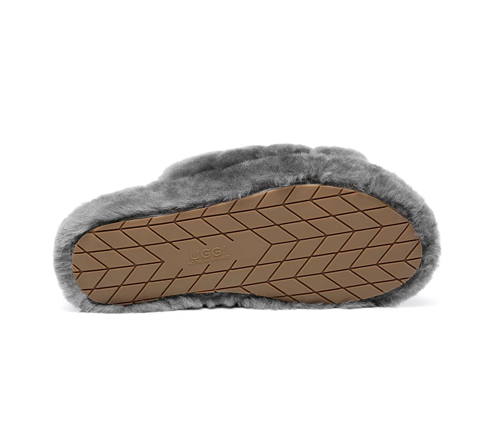 AS UGG Women Fluffy Slides Puffy