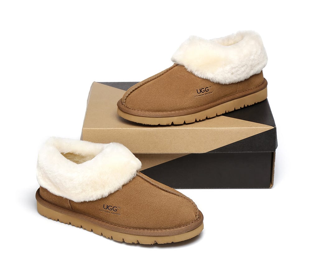Unisex Sheepskin Homey Slippers