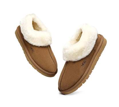 Unisex Sheepskin Homey Slippers