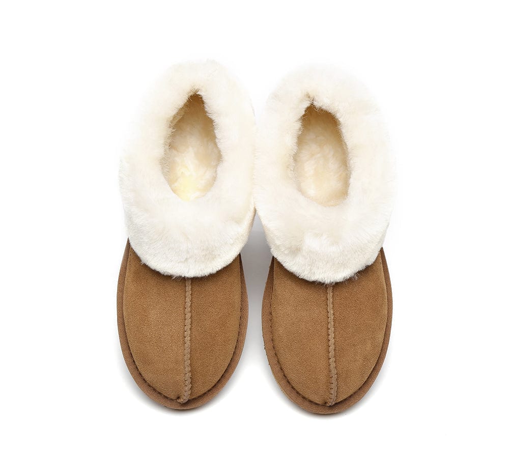 Unisex Sheepskin Homey Slippers