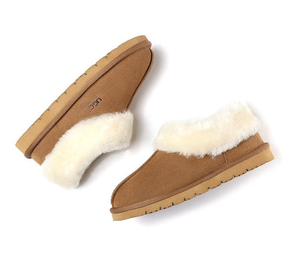 Unisex Sheepskin Homey Slippers
